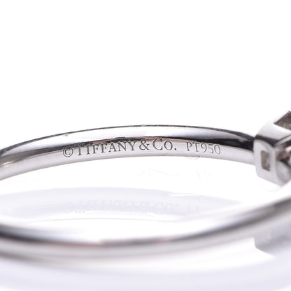 Tiffany Platinum Diamond .15ct Princess Cut Engagement Ring 50 5.25 4 of 5