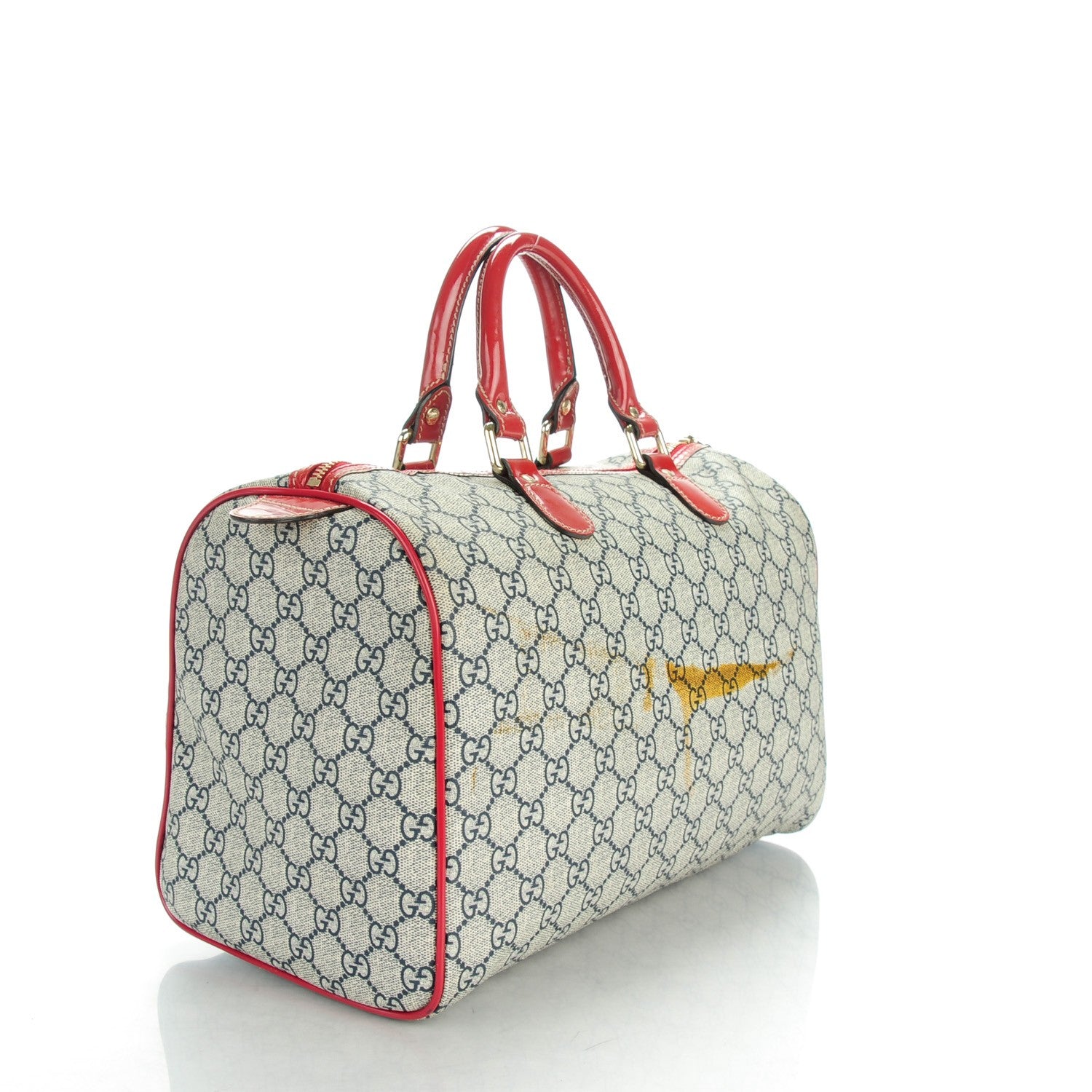Gucci GG Plus Monogram Tattoo Heart Medium Joy Boston Red 3 of 9