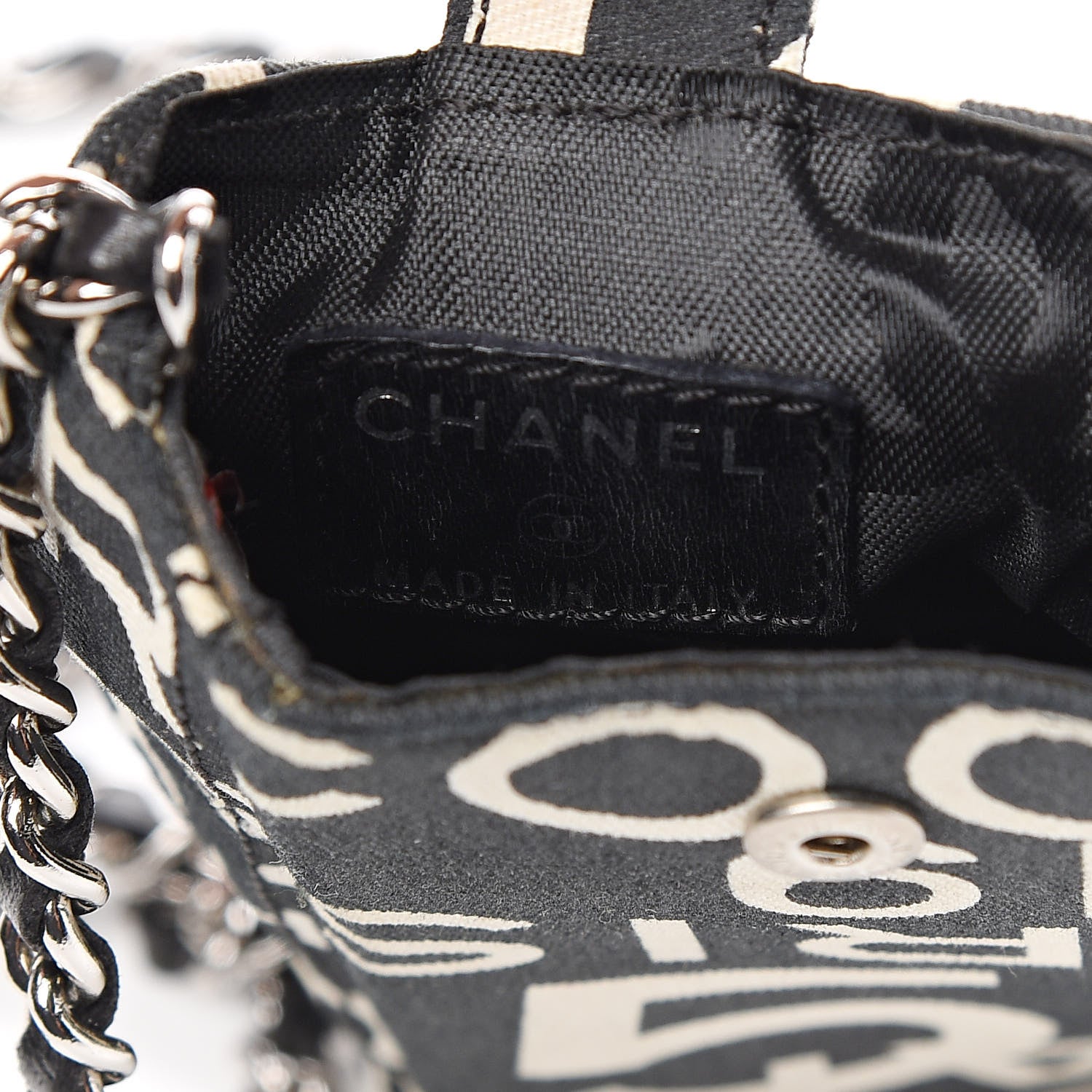 Chanel Canvas 31 Rue Cambon Phone Holder Black 6 of 9