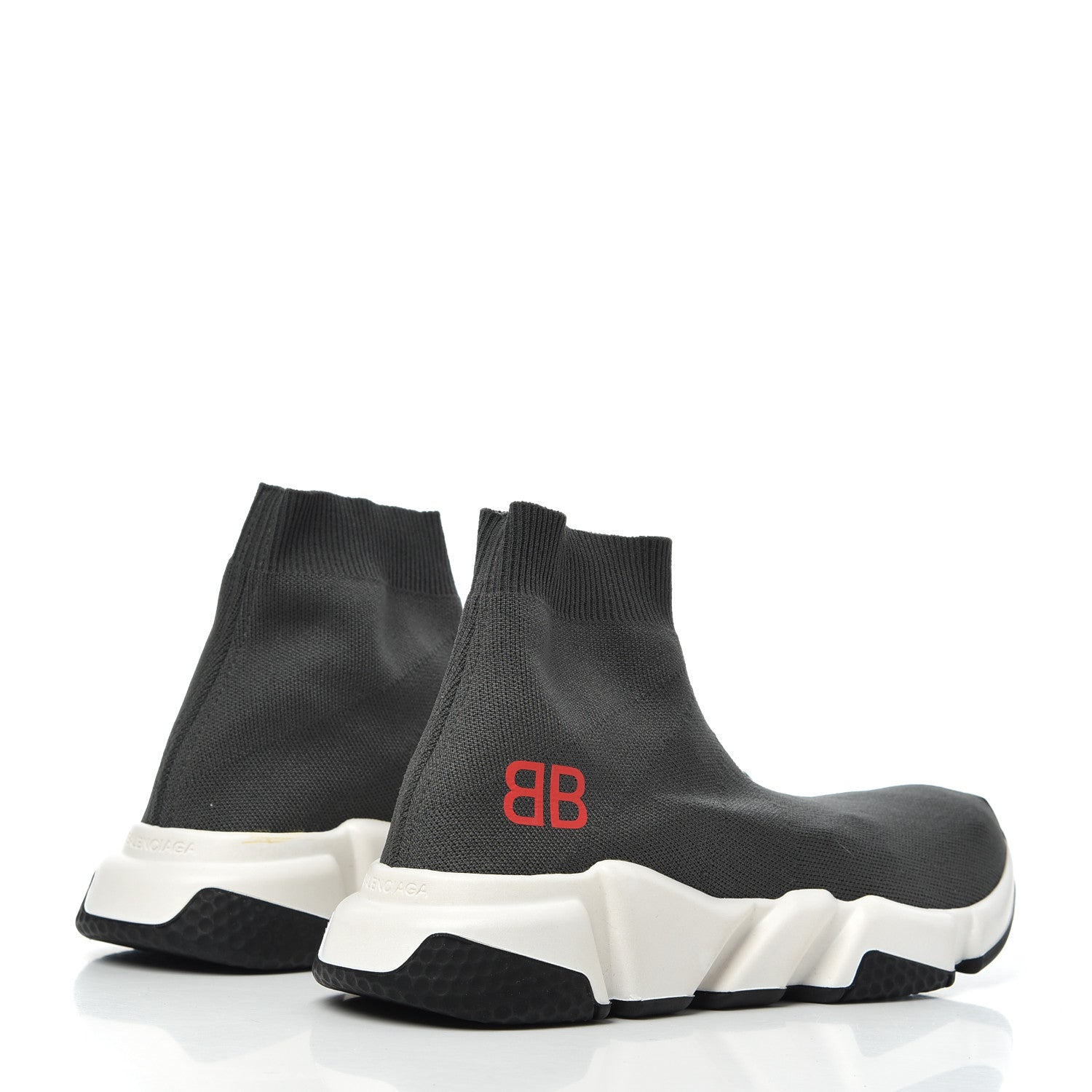 Balenciaga Neoprene Knit Womens Speed Sneakers 38 Gris Souris 4 of 11
