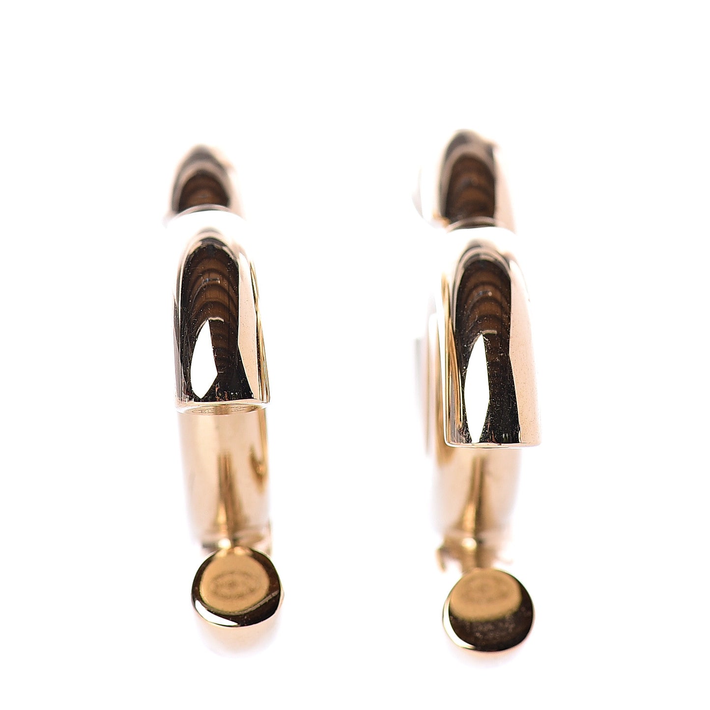 Metal CC Earrings Gold
