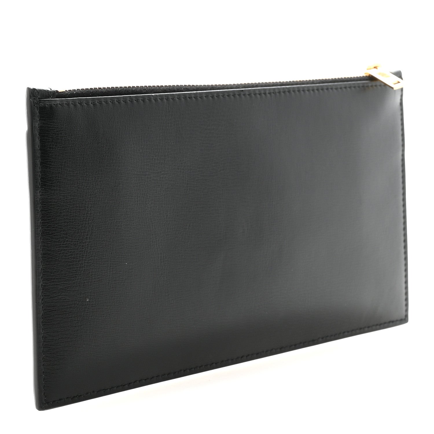 Saint Laurent Smooth Calfskin Monogram Zip Bill Pouch Black 3 of 8