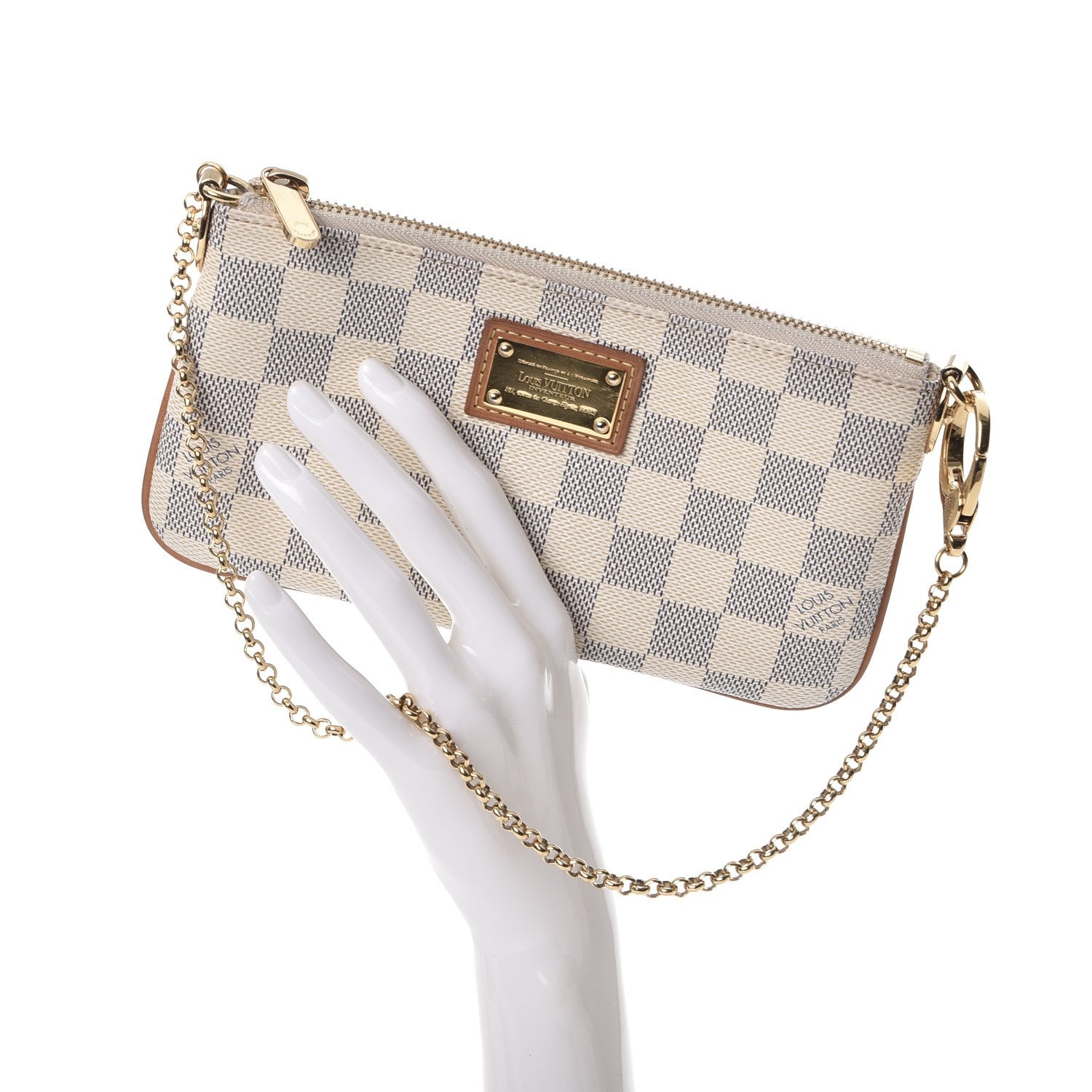 Louis Vuitton Damier Azur Pochette Milla MM 2 of 12