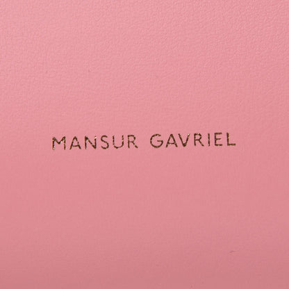 Mansur Gavriel Calfskin Mini Bucket Bag Peony 6 of 8