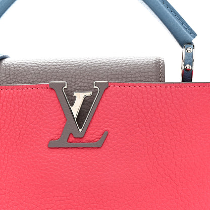 Louis Vuitton Taurillon Capucines BB Fuchsia Gris Blue 8 of 10
