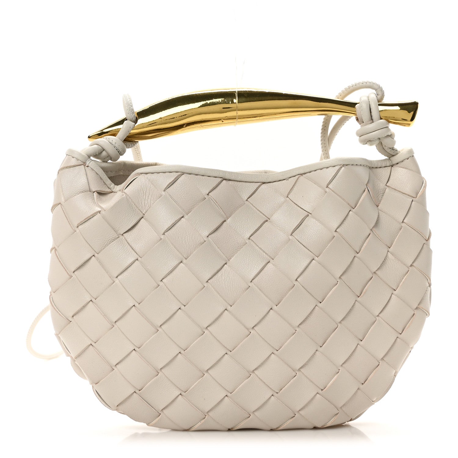 Bottega Veneta Nappa Intrecciato Mini Sardine Bag Chalk 1 of 9