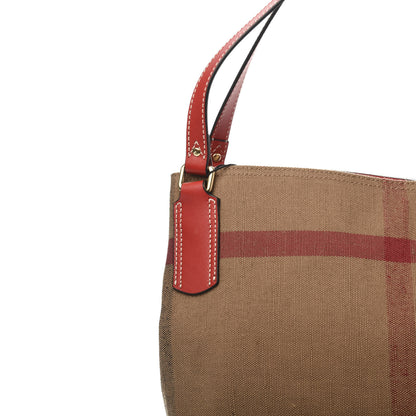 Burberry Canvas Mega Check Medium Maidstone Cadmium Red 9 of 9