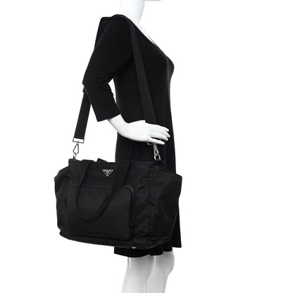 Prada Tessuto Nylon Diaper Bag Black 2 of 9