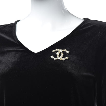 Chanel Star Resin Pearl Large CC Brooch Gold 2 of 6