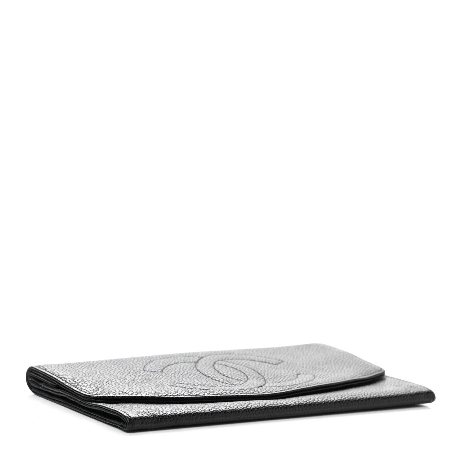 Chanel Caviar Timeless CC Yen Wallet Black 4 of 9