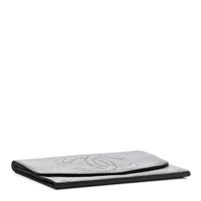 Chanel Caviar Timeless CC Yen Wallet Black 4 of 9