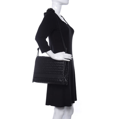 Bottega Veneta Nappa Intrecciato Medium Knot Flap Crossbody Black 2 of 10