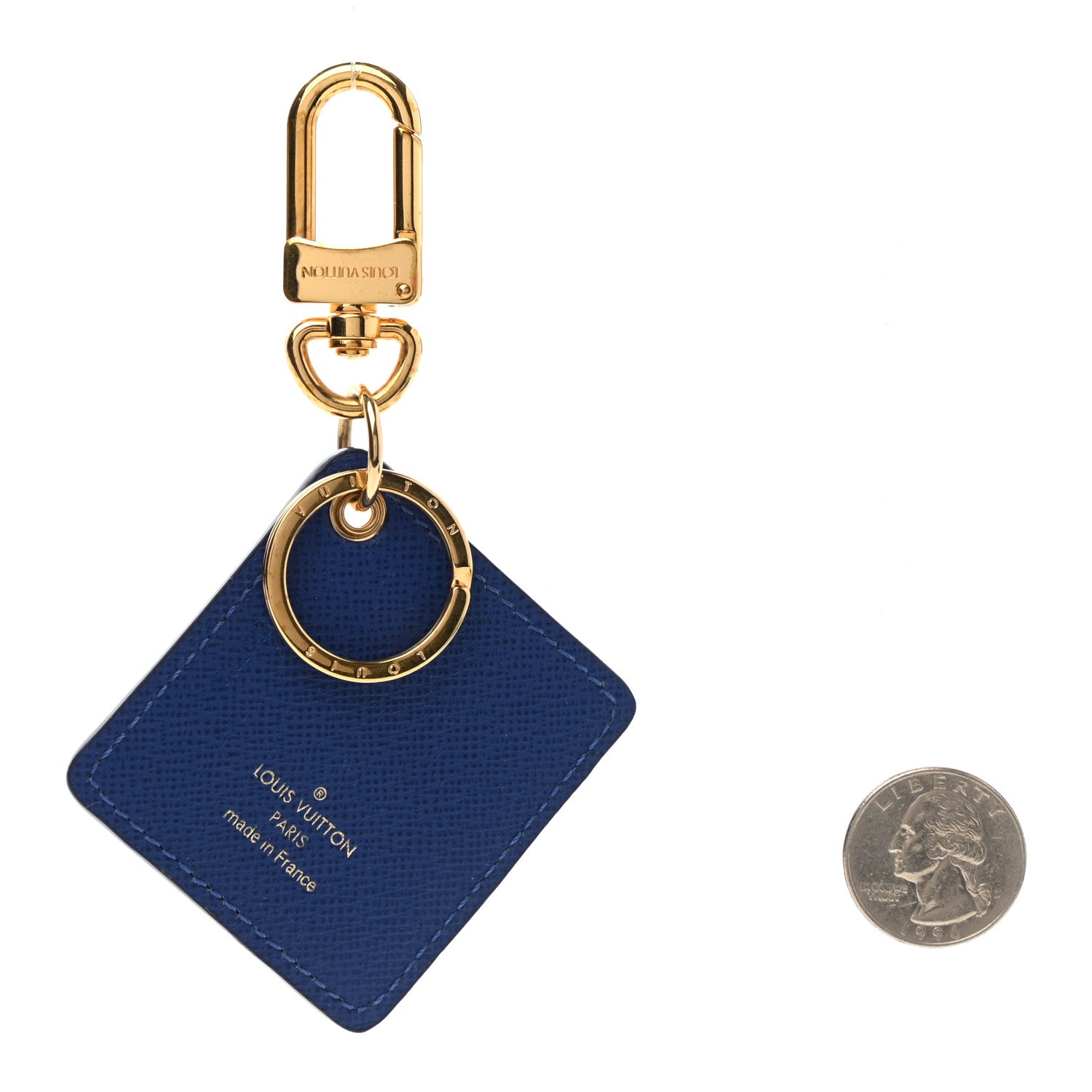 Louis Vuitton Damier Azur Illustre Groom Key Holder 2 of 5