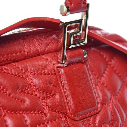 Versace Barocco Quilted Nappa Vanitas Demetra Bag Red 21 of 28
