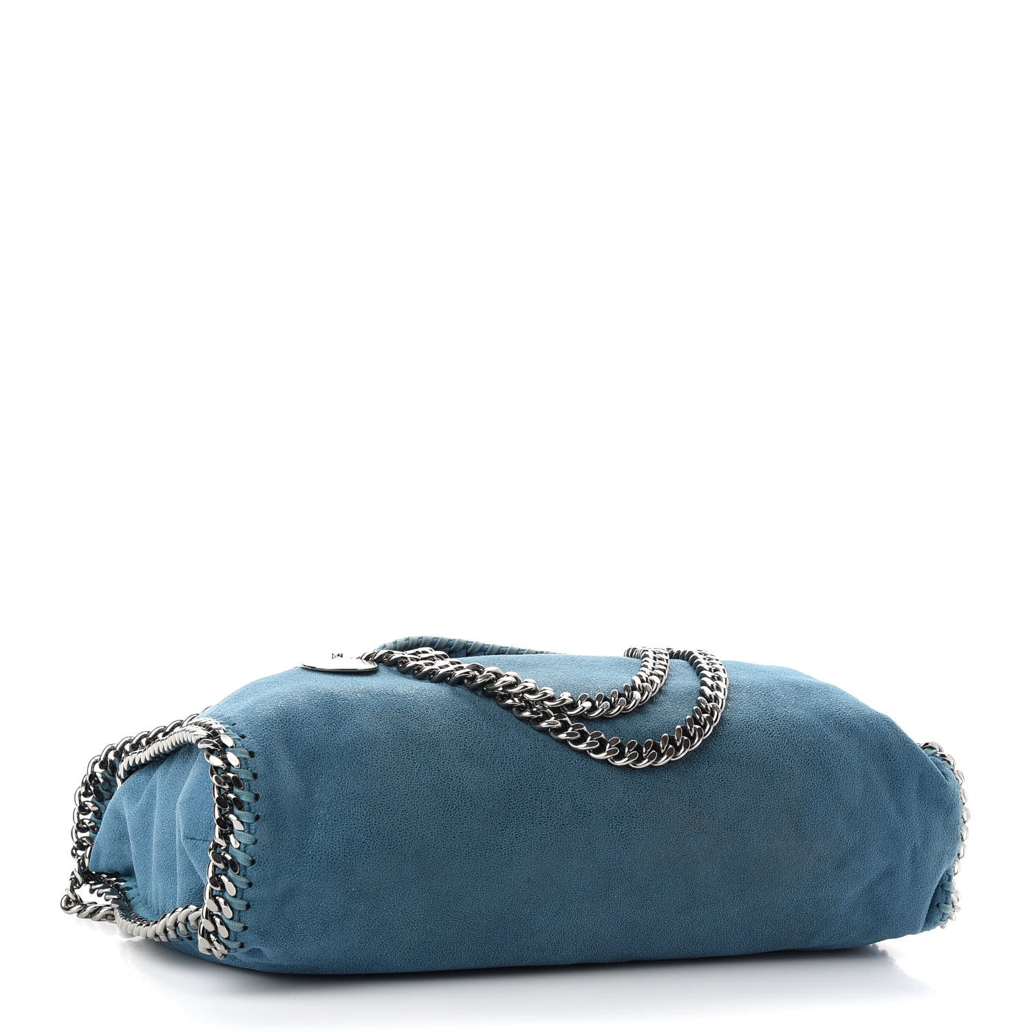 Stella McCartney Shaggy Deer Falabella Fold Over Tote Blue 4 of 9