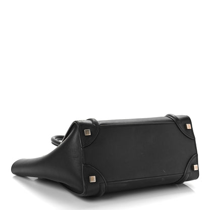 Celine Smooth Calfskin Micro Luggage Black 4 of 11