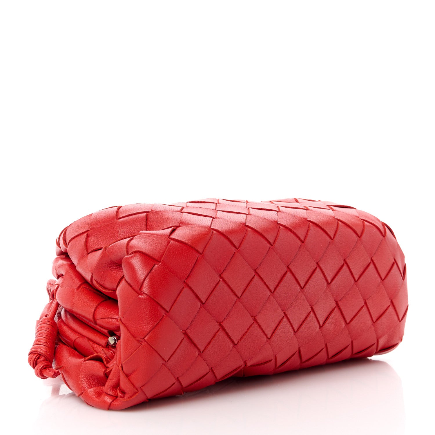 Bottega Veneta Nappa Intrecciato The Mini Pouch Bright Red 4 of 12