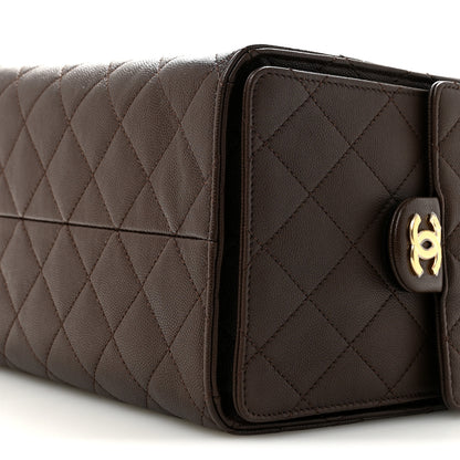 Chanel Caviar Quilted Medium Chanel 25 Handbag Dark Brown 9 of 9