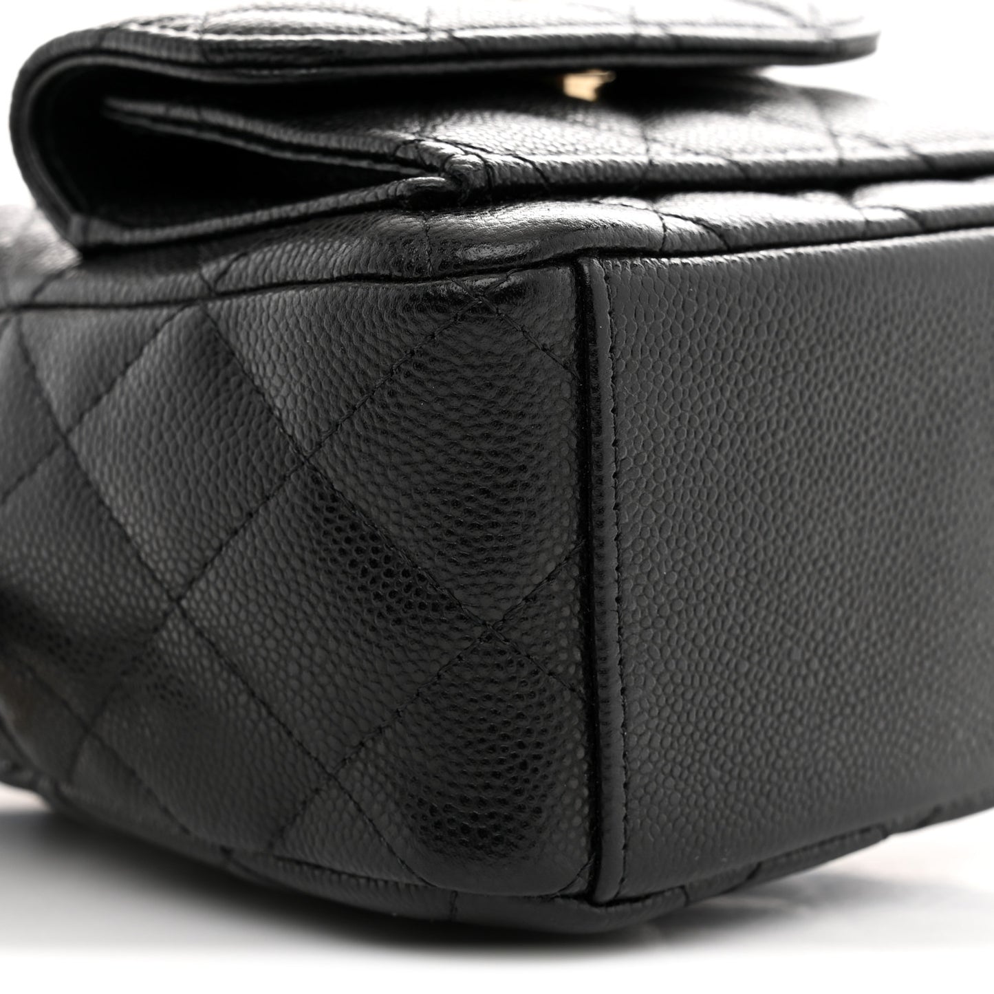 Caviar Quilted CC Mini Classic Backpack Black