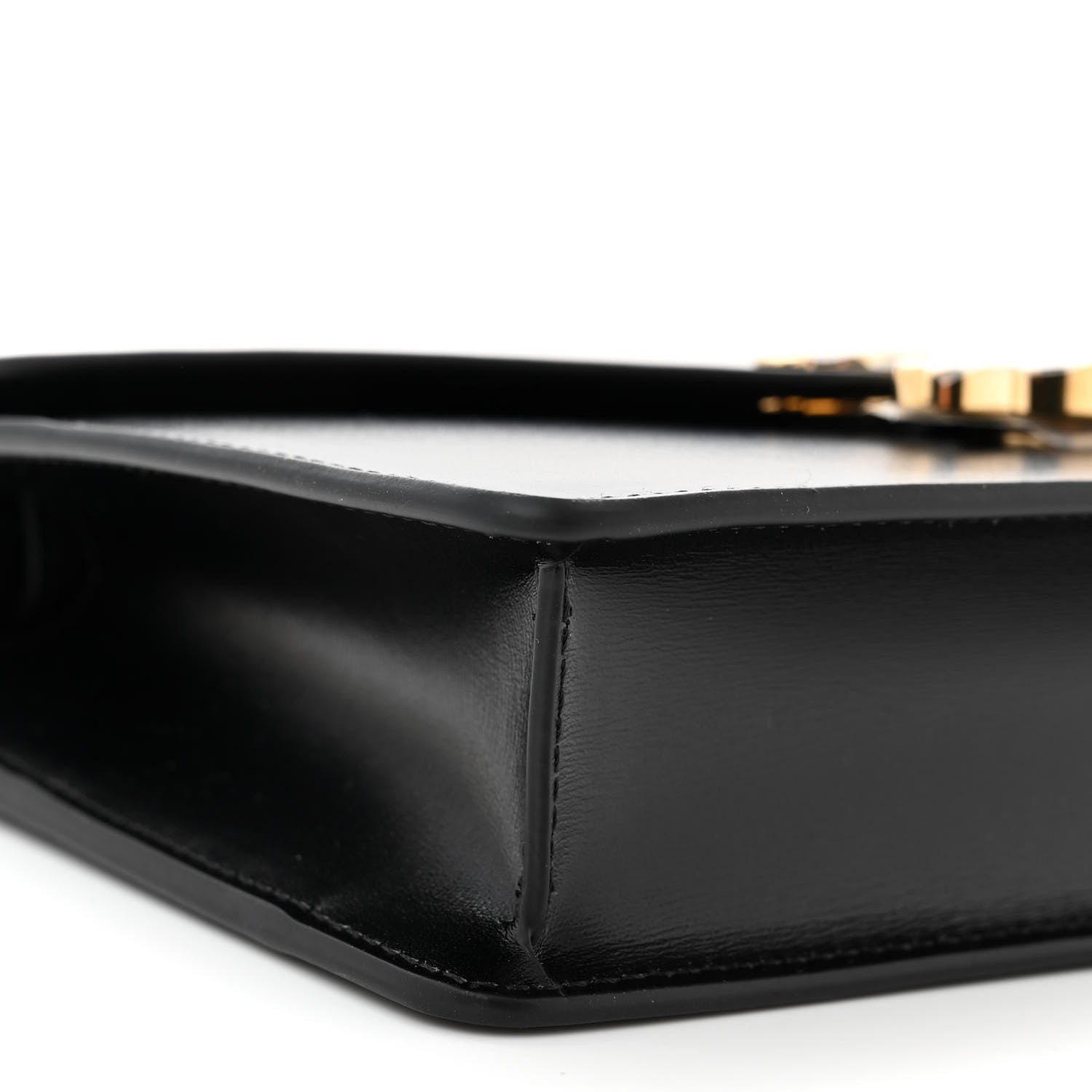 Celine Shiny Calfskin Triomphe Margo Wallet on Chain Black 9 of 11