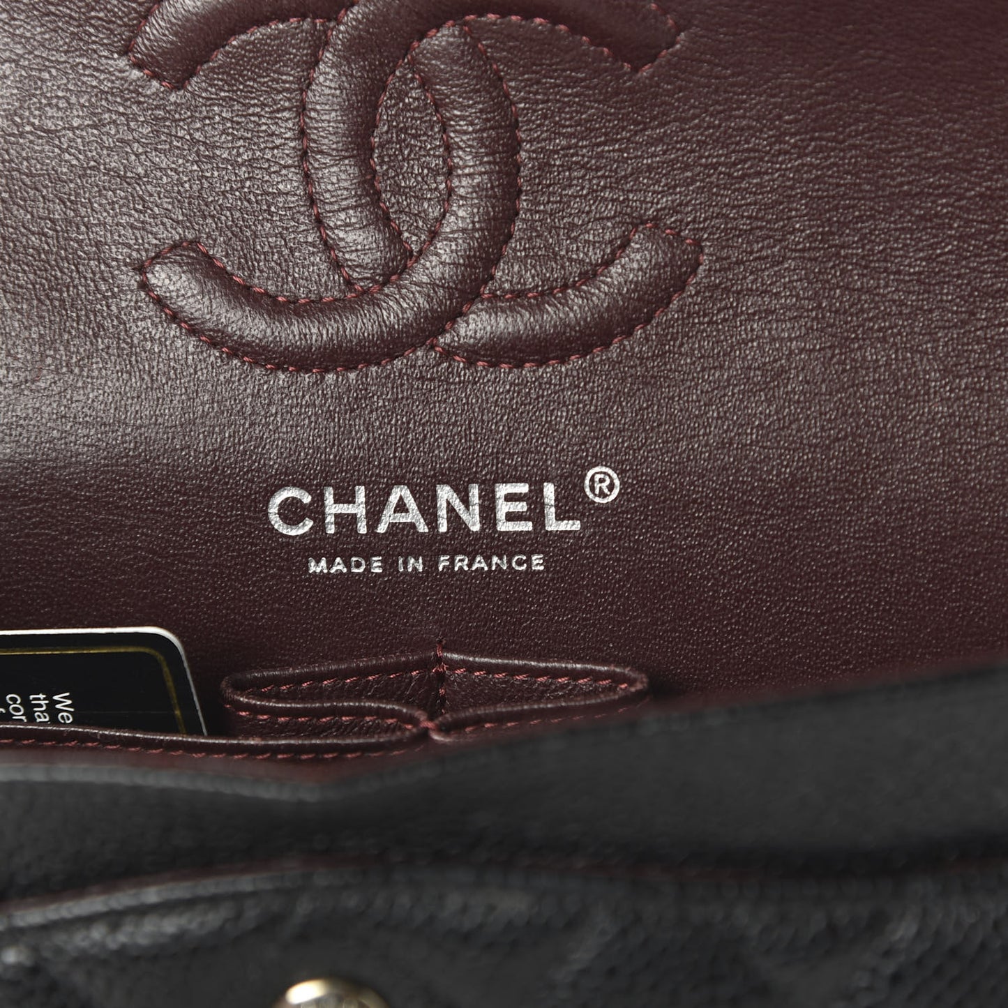 Caviar Quilted Small Double Flap Black