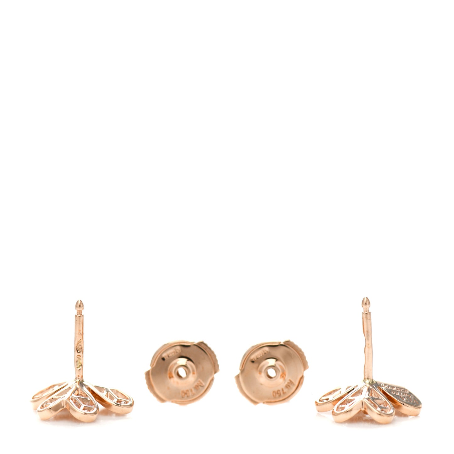 18K Rose Gold Diamond Mini Frivole Pave Earrings
