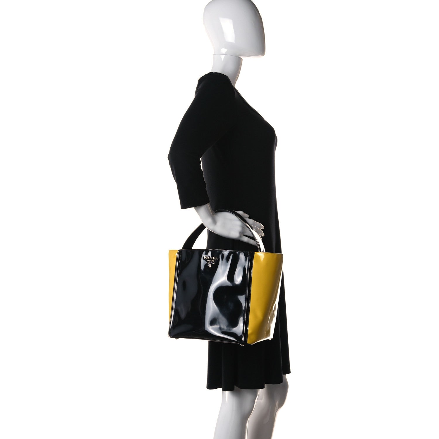 Prada Spazzolato Tote Black Sole 2 of 19