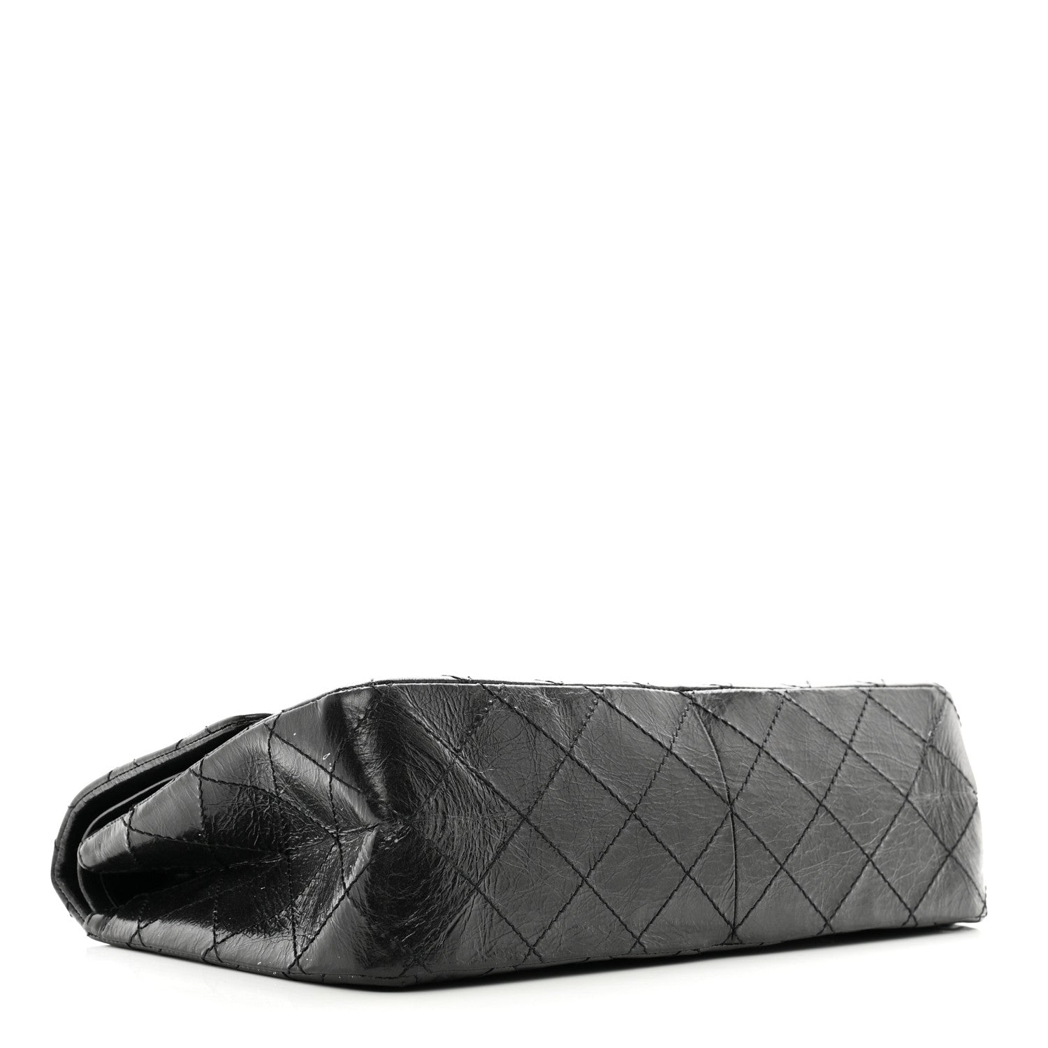 Chanel Glazed Aged Calfskin Quilted 2.55 Reissue 227 Flap So Black 4 of 10