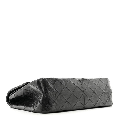 Chanel Glazed Aged Calfskin Quilted 2.55 Reissue 227 Flap So Black 4 of 10