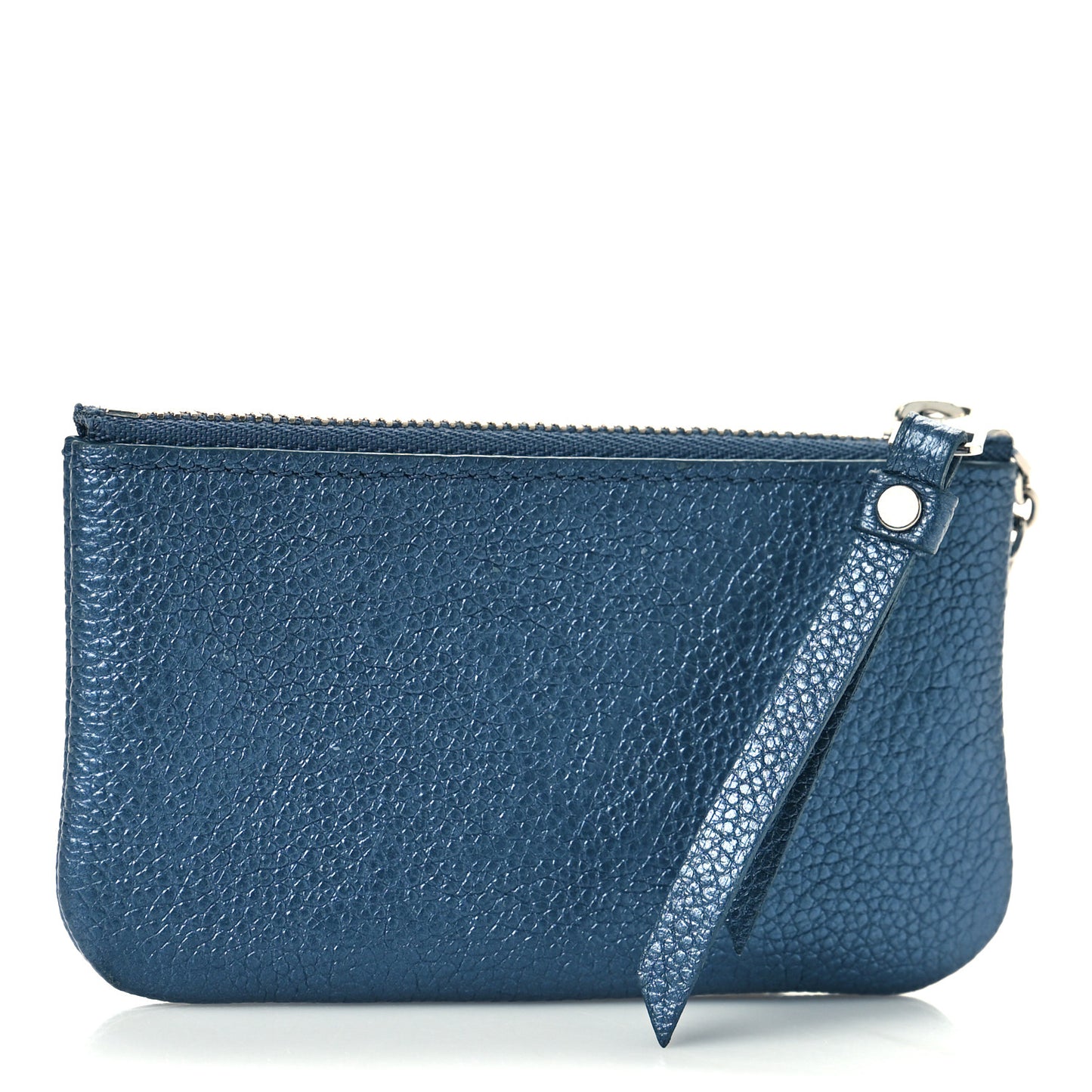 Metallic Empreinte Monogram Giant Key Pouch Navy Nacre