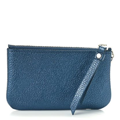Louis Vuitton Metallic Empreinte Monogram Giant Key Pouch Navy Nacre 3 of 8