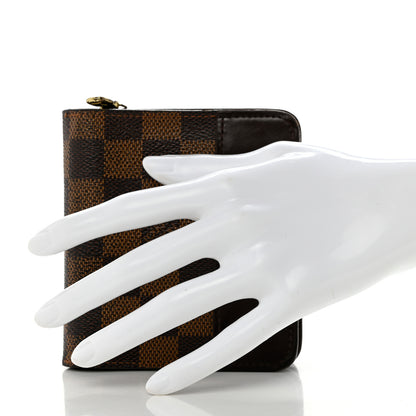 Louis Vuitton Damier Ebene Zippe Zipped Compact Wallet 2 of 9