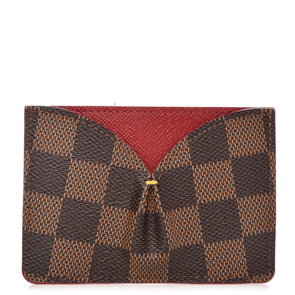 Louis Vuitton Damier Ebene Caissa Card Holder Cherry 1 of 7