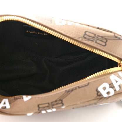 Balenciaga Coated Canvas BB Monogram Allover Logo Small Camera Bag Beige Brown Black 5 of 11