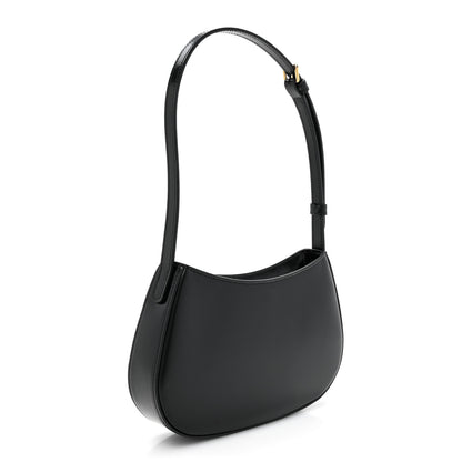 Celine Shiny Calfskin Medium Tilly Triomphe Shoulder Bag Black 3 of 10