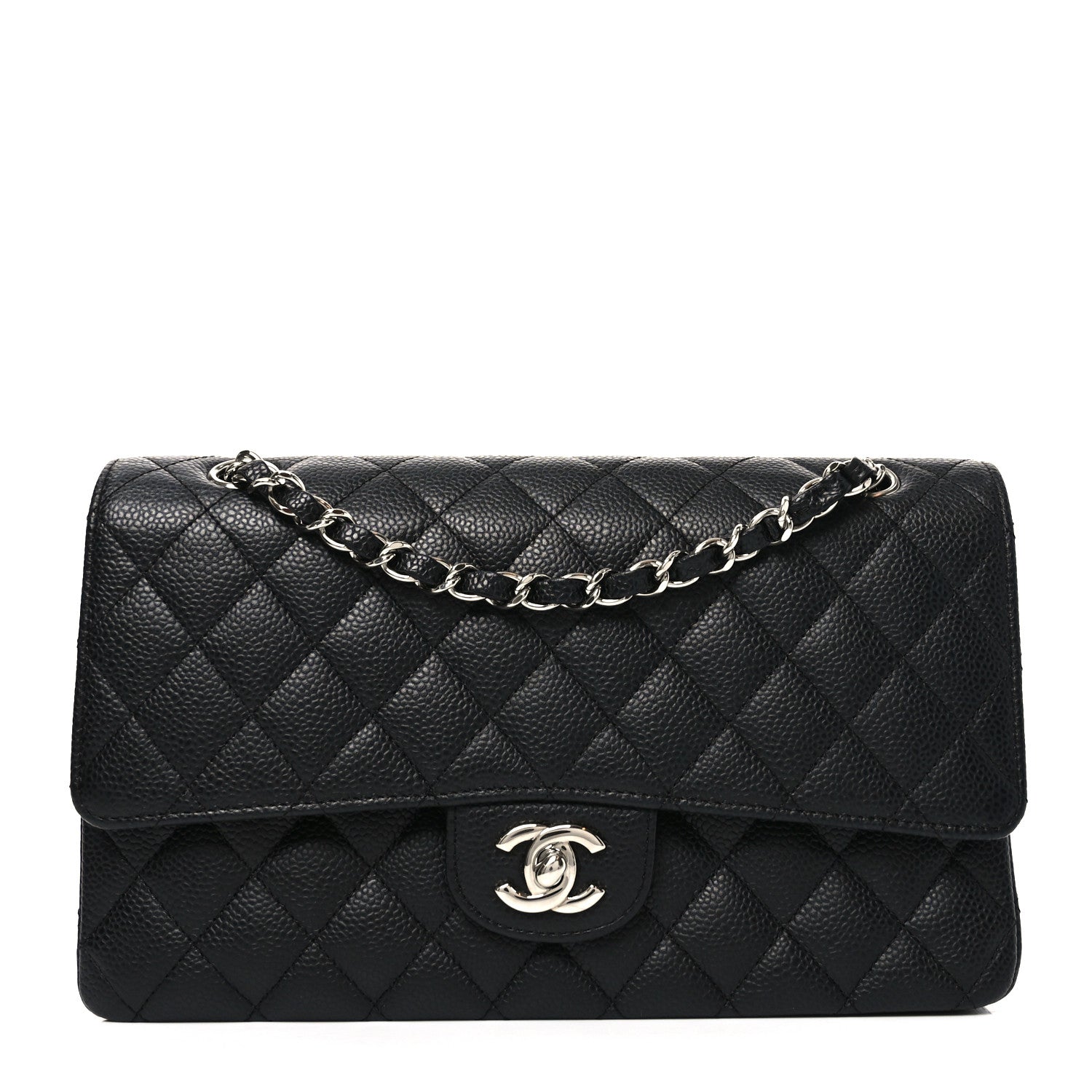 Chanel Caviar Quilted Medium Double Flap Black 1 of 11
