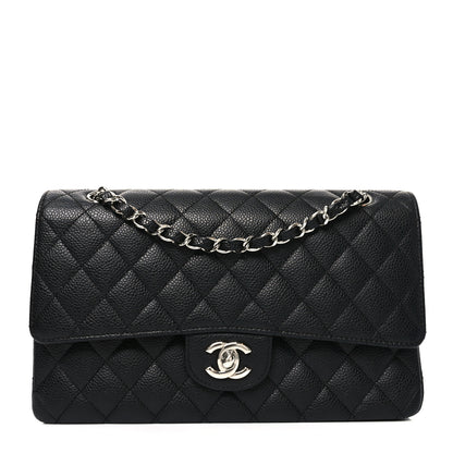 Chanel Caviar Quilted Medium Double Flap Black 1 of 11