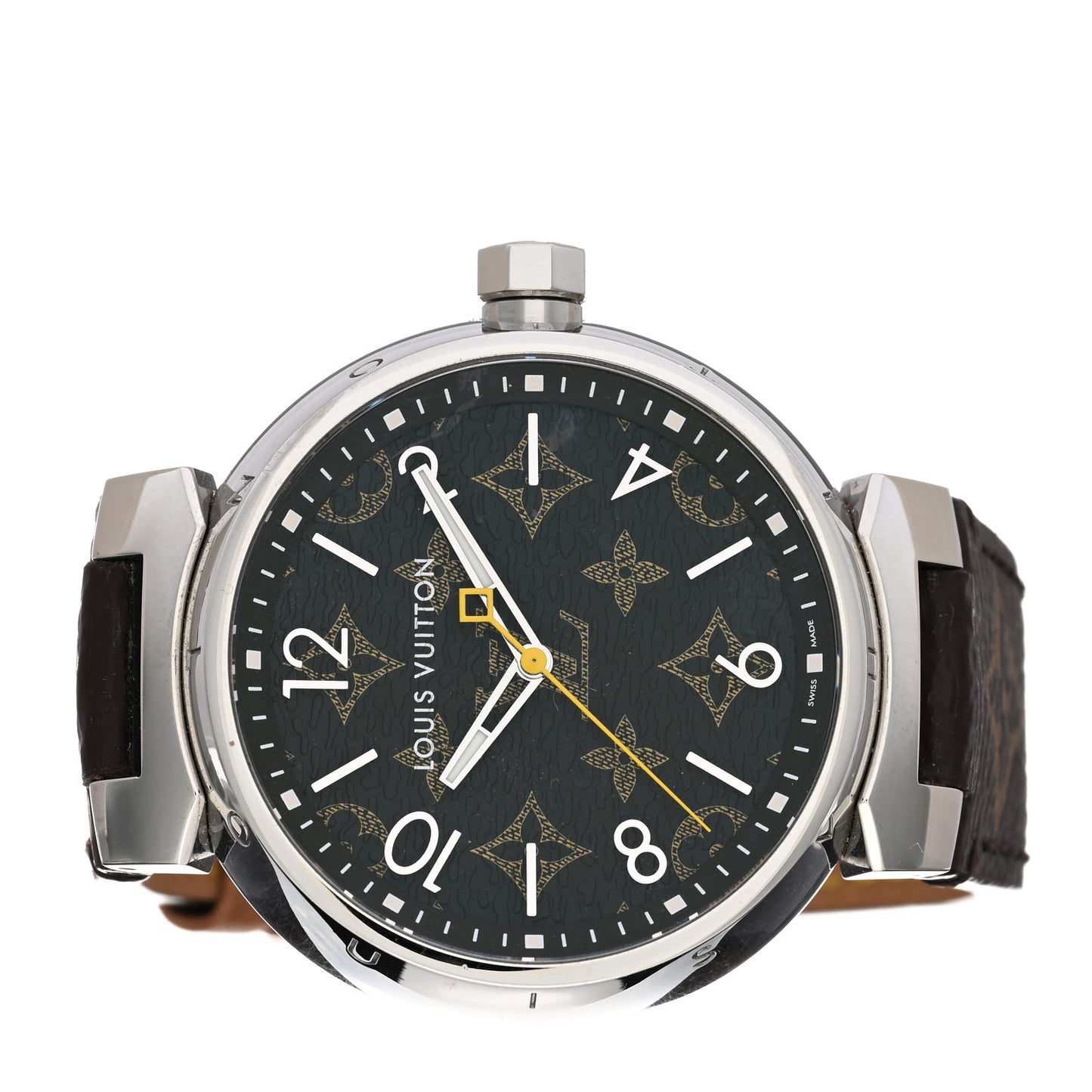 Stainless Steel Monogram 39mm Tambour Monogram Quartz Watch