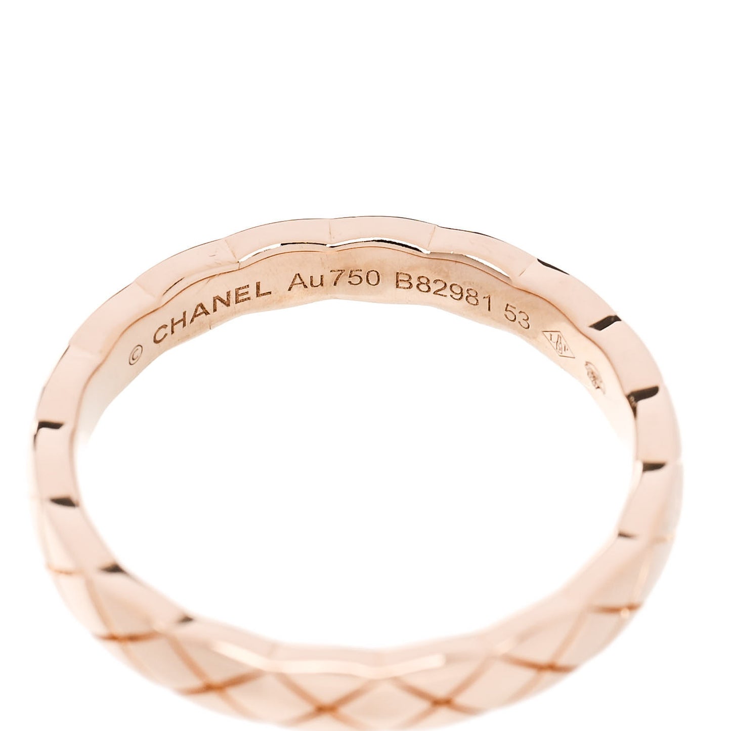 18K Beige Gold Mini Coco Crush Ring 53 6.25