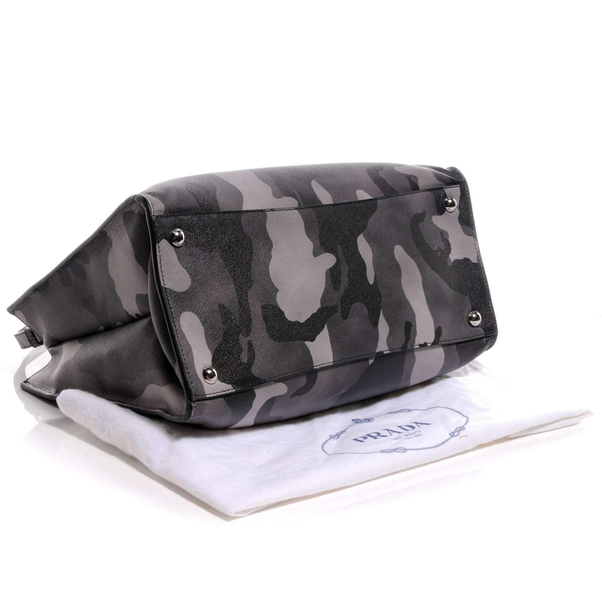 Prada Saffiano Soft Camouflage Print Tote Marmo Dis Camouflage 4 of 9