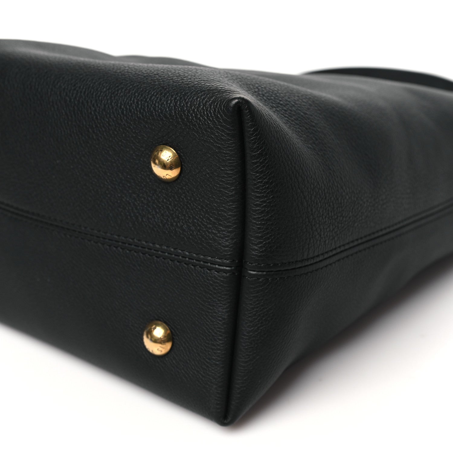 Louis Vuitton Grained Calfskin Low Key Hobo PM Black 9 of 10