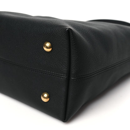Louis Vuitton Grained Calfskin Low Key Hobo PM Black 9 of 10