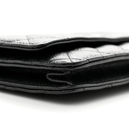 Chanel Caviar Quilted Wallet on Chain WOC Black 9 of 11