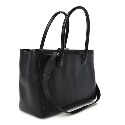 Chanel Calfskin Cerf Executive Shopper Tote Black 3 of 10