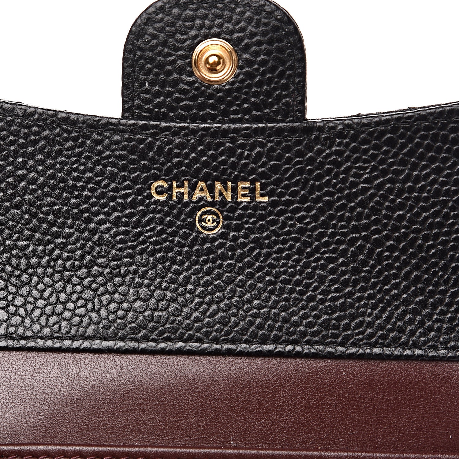 Chanel Caviar Quilted Compact Flap Wallet Black 6 of 10