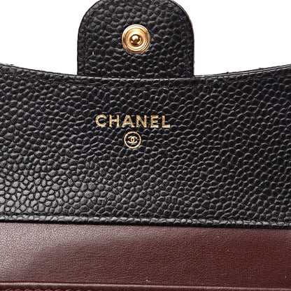 Chanel Caviar Quilted Compact Flap Wallet Black 6 of 10