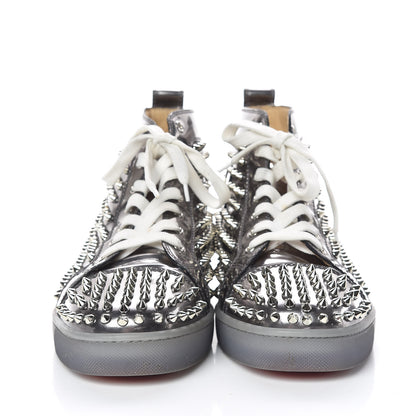 Christian Louboutin Specchio Mens Louis Spikes Flat Sneakers 43.5 Silver 2 of 13
