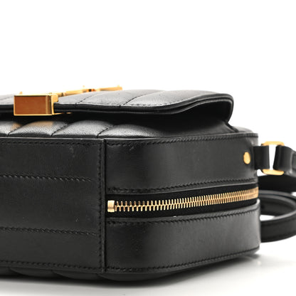 Saint Laurent Lambskin Matelasse Monogram Toy Vicky Camera Bag Black 10 of 10