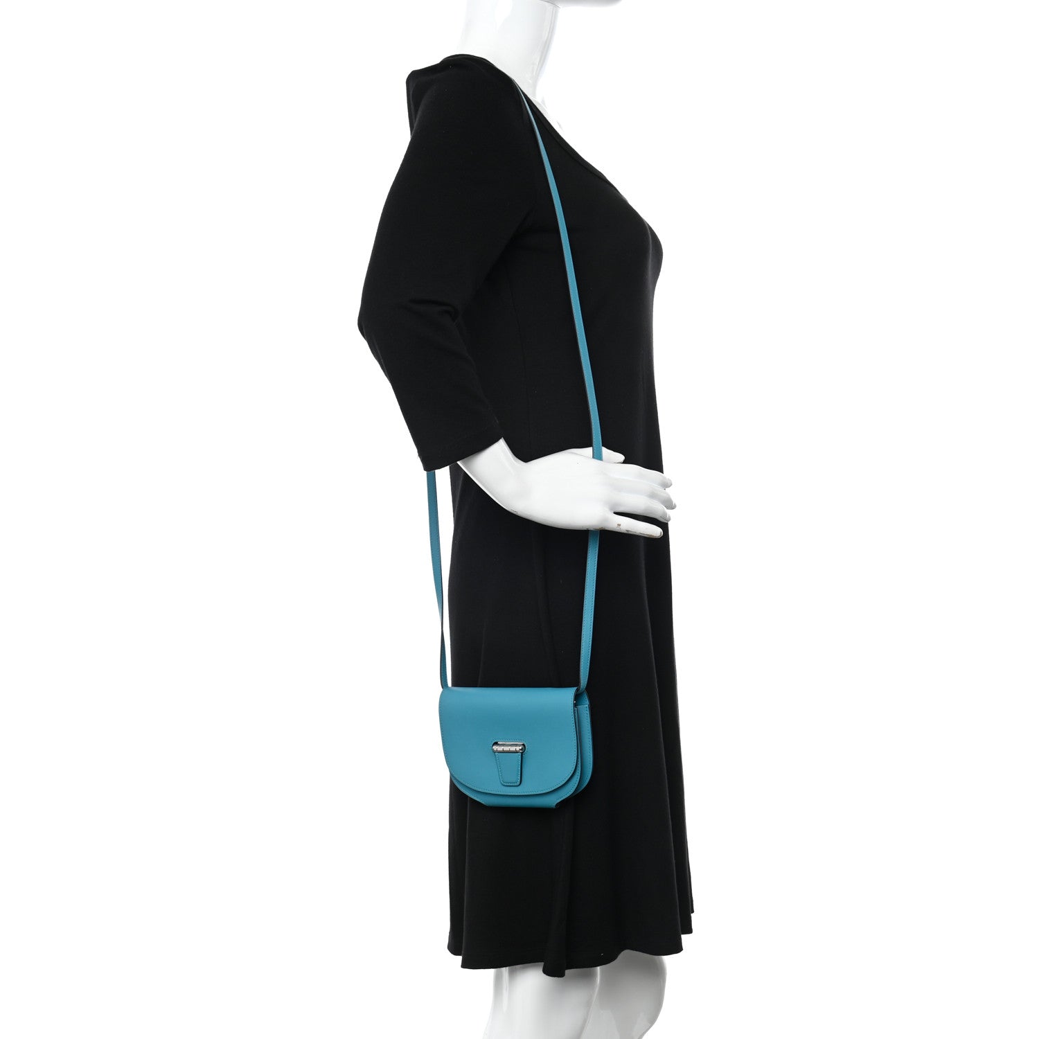Hermes Swift Mini Convoyeur Turquoise 2 of 11