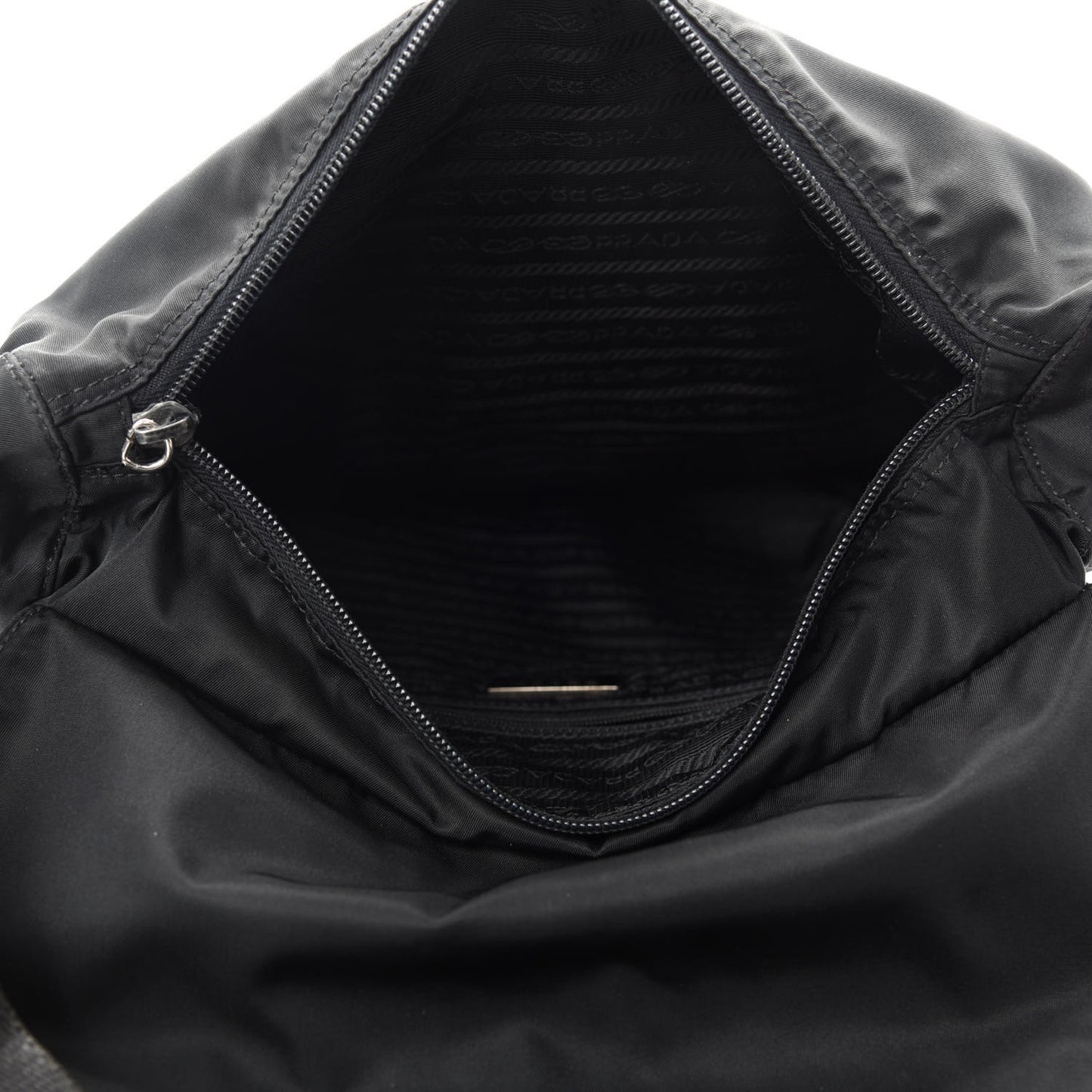 Nylon Vela Messenger Bag Black